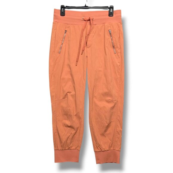 Athleta Trekkie North Crop 23" Jogger Womens 6 Orange Ripstop Pants - Picture 1 of 9